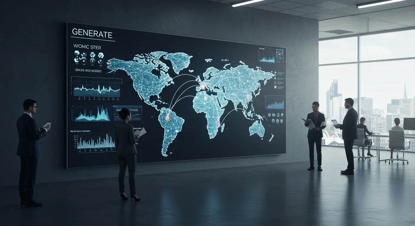 Global genomic surveillance dashboard showing real-time variant tracking and outbreak predictions across countries