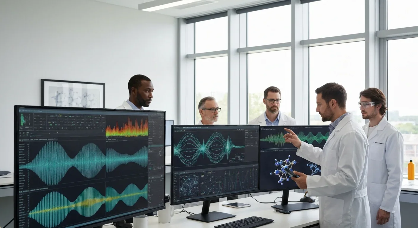 Research team analyzing circadian rhythm data and peroxiredoxin oxidation patterns