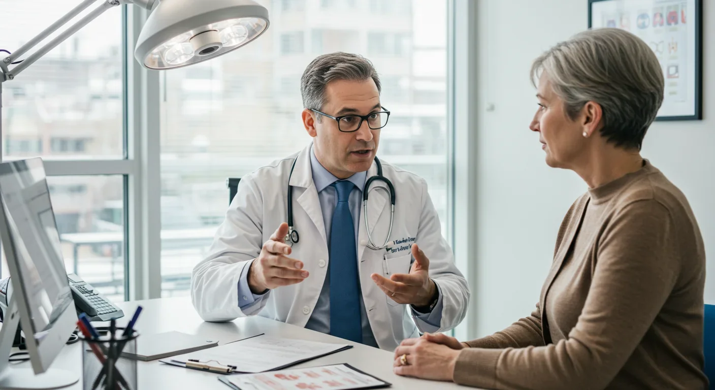 Doctor discussing preventive health screening with patient