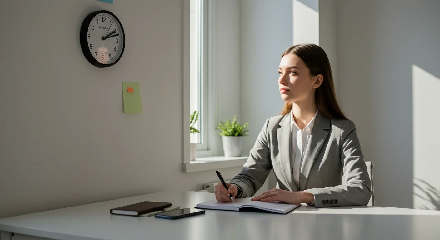 Person enjoying nature walk during digital detox with phone stored away