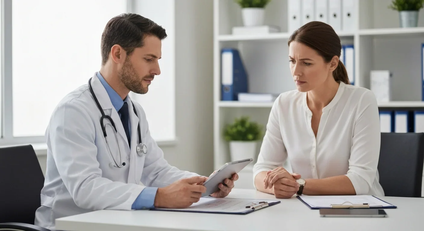 Doctor consulting with patient about sleep disorders and brain health, emphasizing importance of treating sleep problems