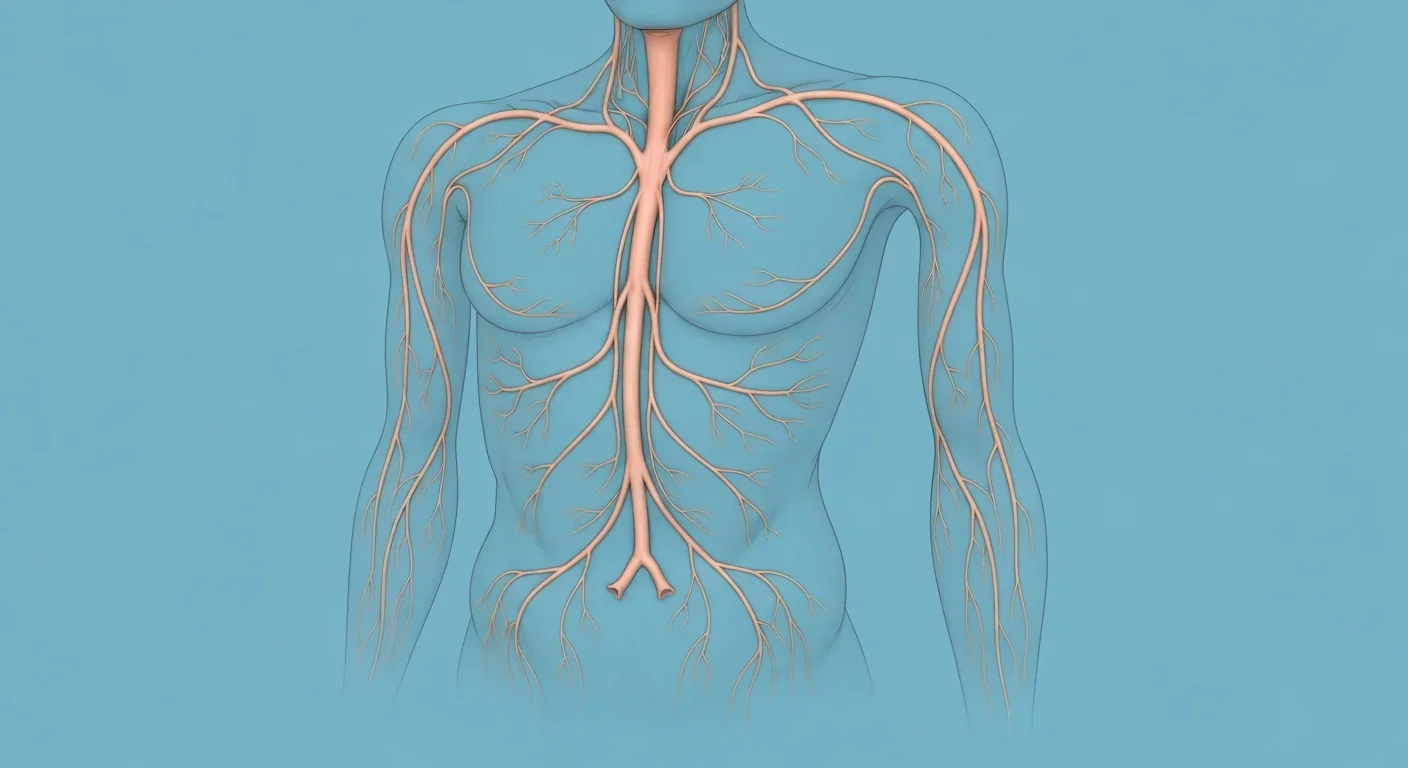 Visual representation of bidirectional gut-brain communication through the vagus nerve