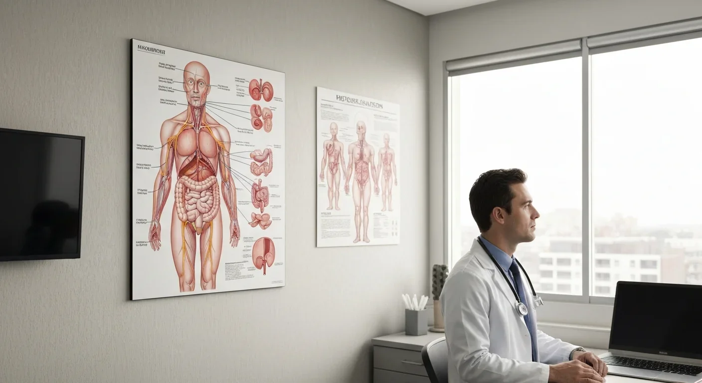 Anatomical diagram showing splanchnic nerve connections between stomach and spinal cord