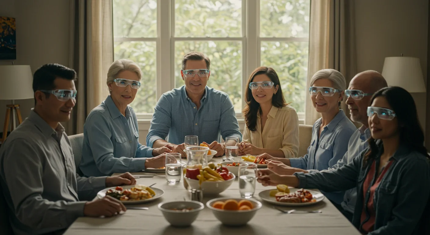 Young woman contemplating future while looking at city skyline with laptop showing data and graphs on desk