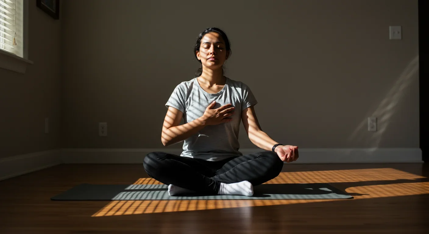 Group practicing somatic experiencing exercises to enhance interoceptive awareness and emotional regulation