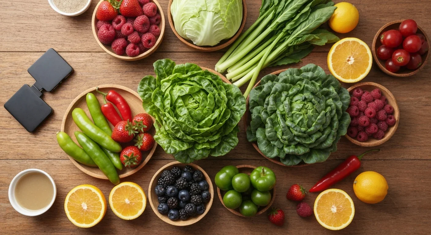 Antioxidant-rich foods that may slow lipofuscin accumulation and cellular aging