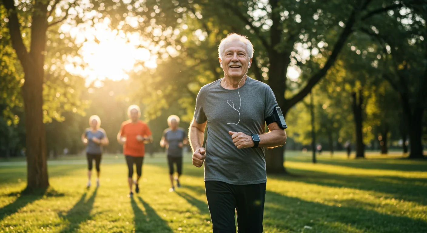 Multigenerational family showing healthy aging and extended healthspan across generations