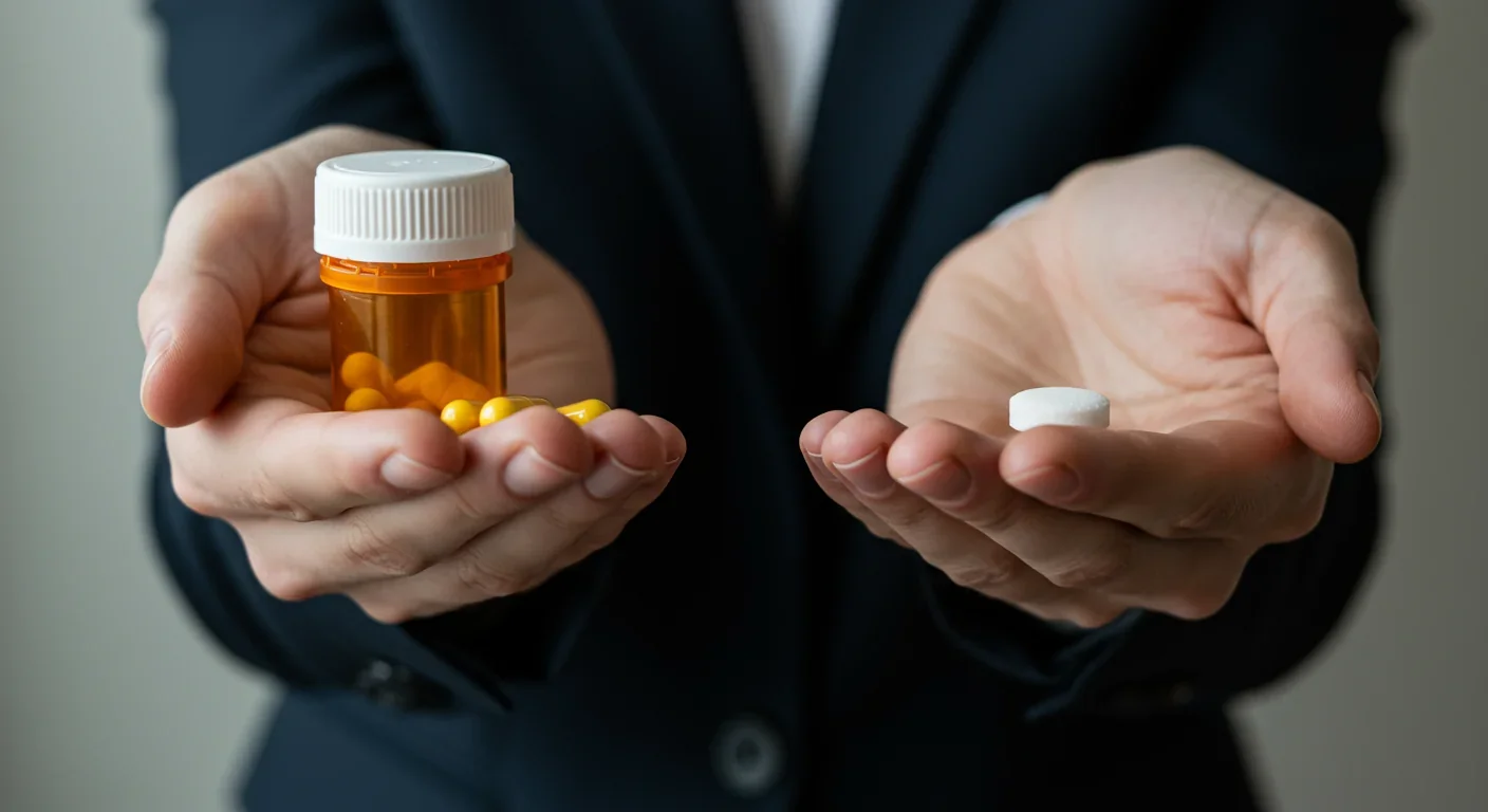 Person practicing meditation with peaceful expression in natural light