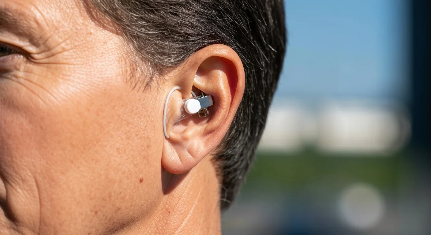 A small clip-on electrode attached to the inner ear for non-invasive vagus nerve stimulation