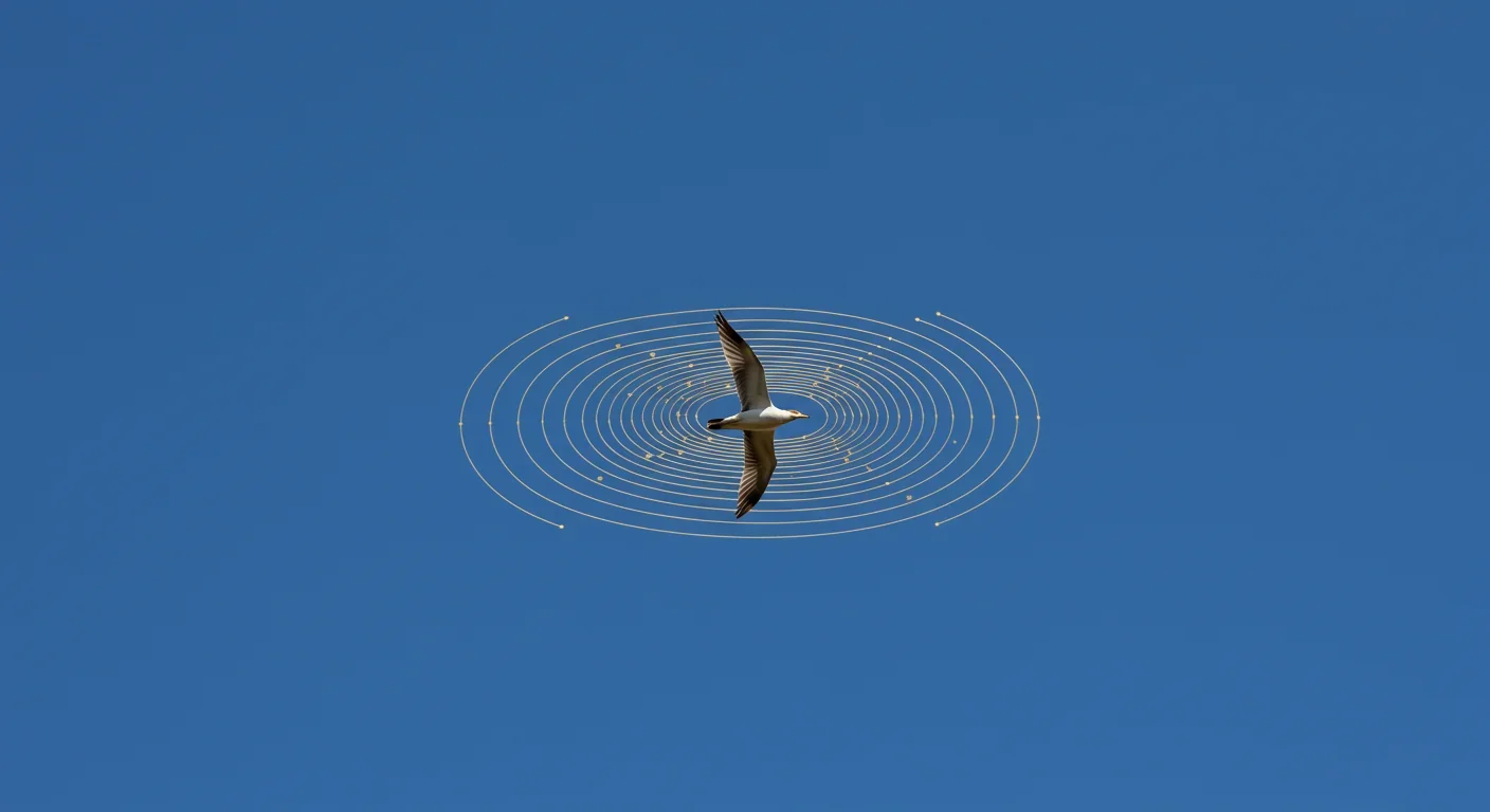 Migratory bird flying through Earth's magnetic field lines during navigation using quantum-based magnetoreception