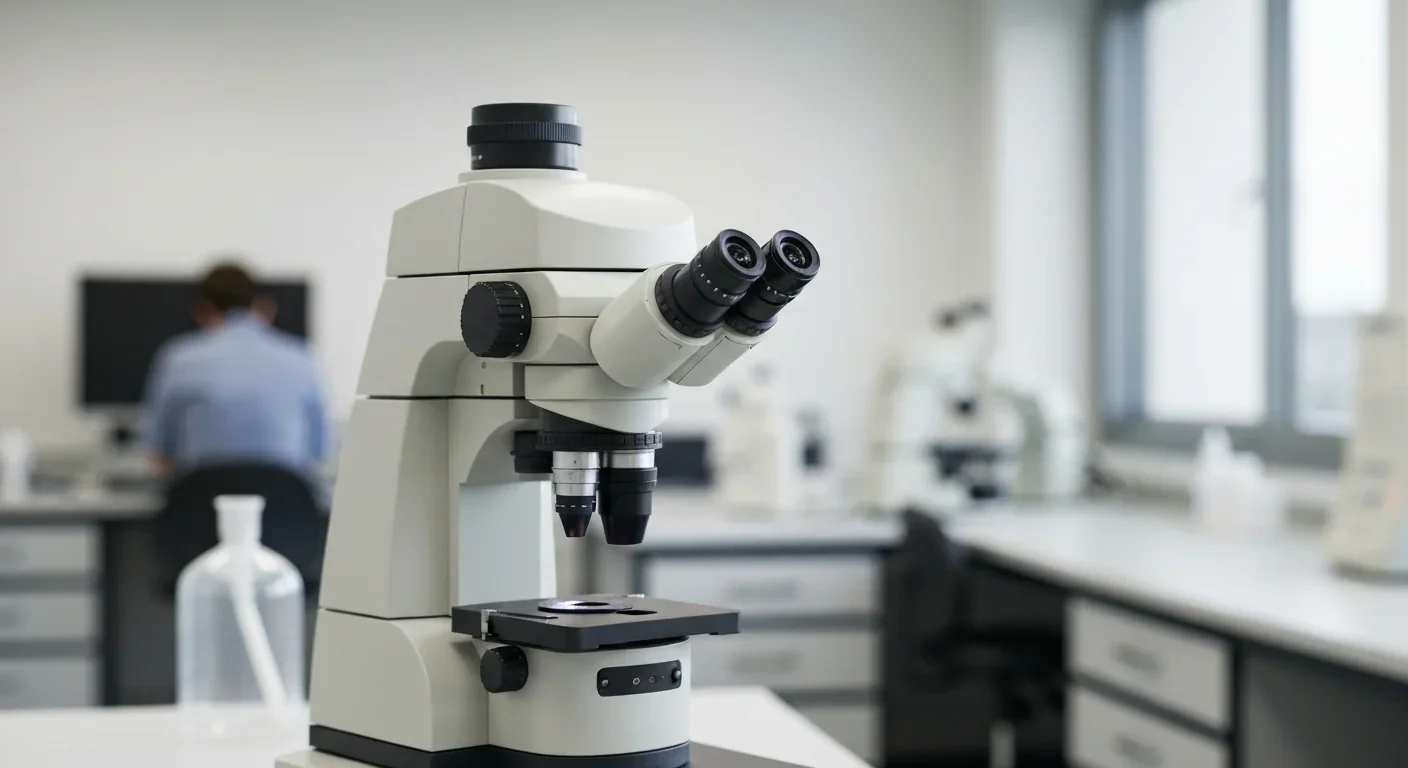 Scientific laboratory microscopy equipment used for microbiome research