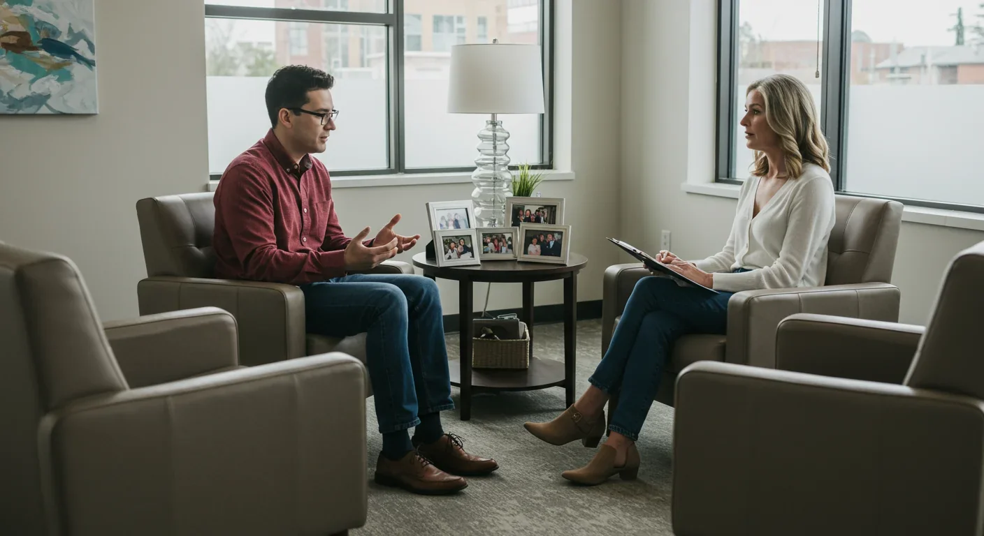 Three generations of family members cooking together in home kitchen