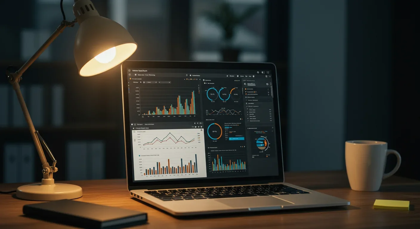 Content creator dashboard showing monetization analytics and engagement metrics across multiple platforms