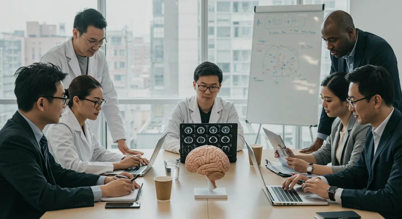 International neuroscience team planning sonogenetics clinical trials and protocols